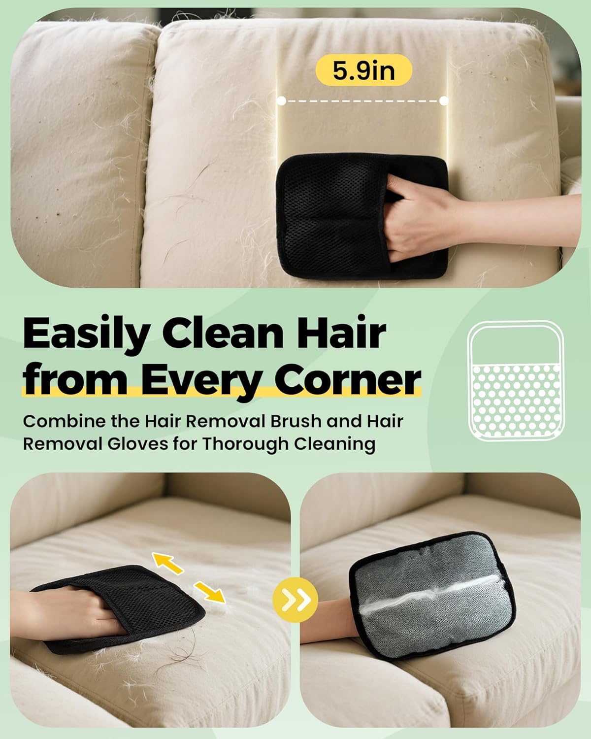 4-in-1 pet hair remover kit product detail 6