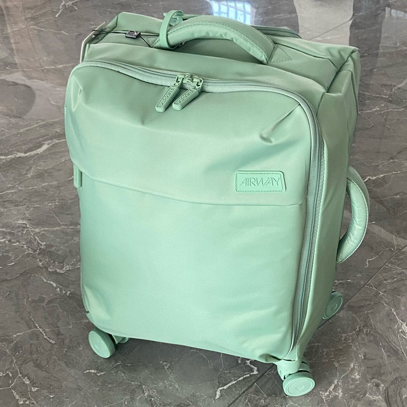 AIRWAY Lightweight Waterproof Oxford Front-Opening Spinner Luggage - Sage Green