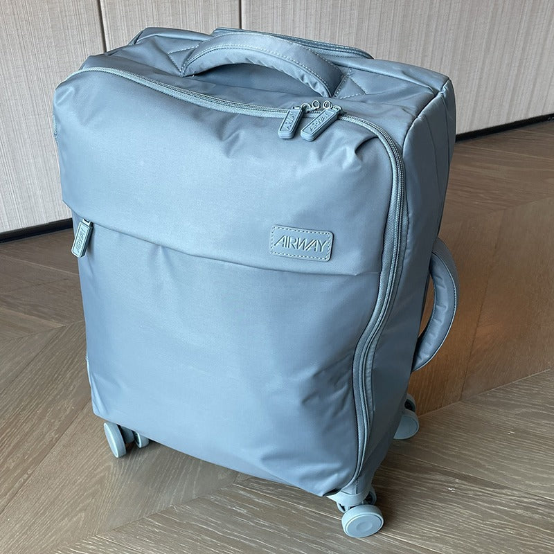 AIRWAY Lightweight Waterproof Oxford Front-Opening Spinner Luggage - Mustard Yellow