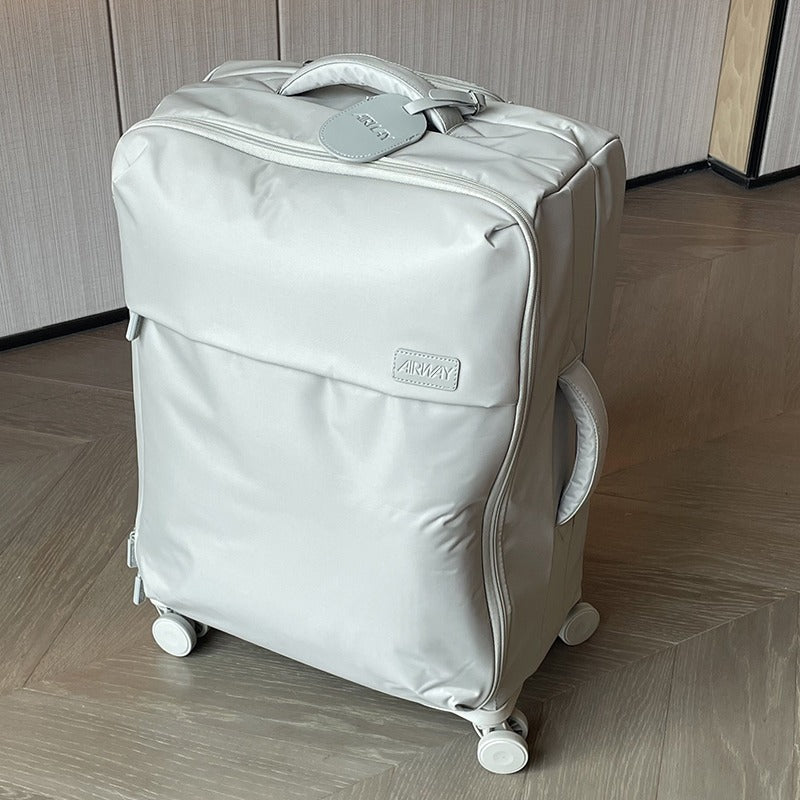 AIRWAY Lightweight Waterproof Oxford Front-Opening Spinner Luggage - Sage Green