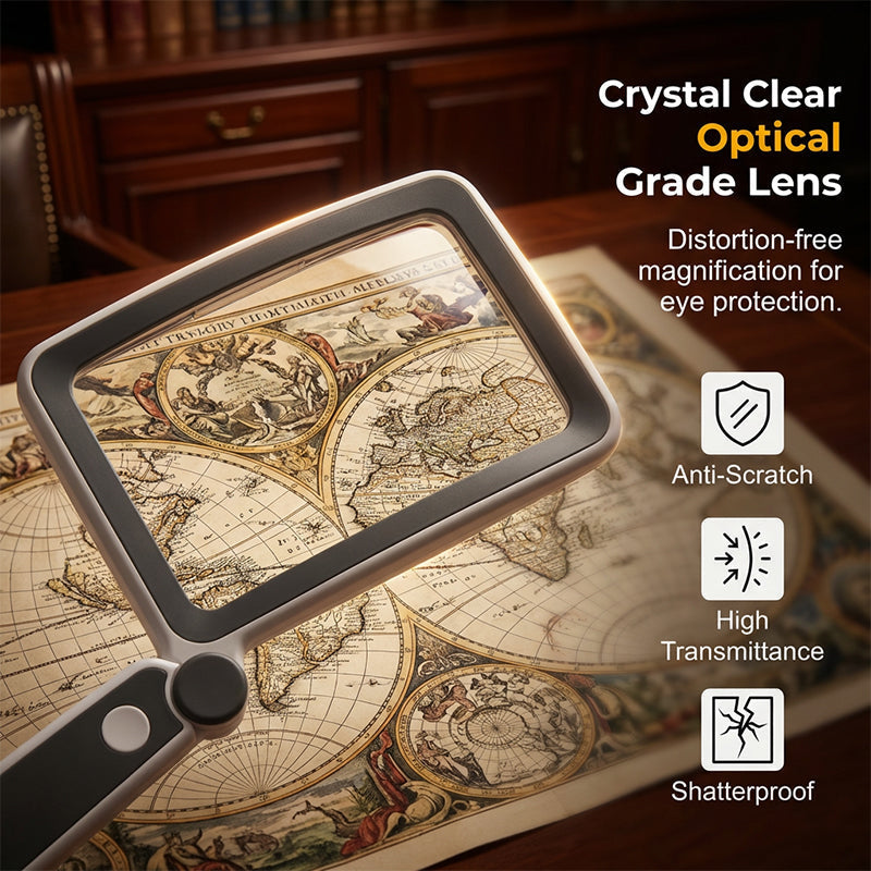 🔥Folding Handheld Magnifying Glass with Light for Reading - Image 4