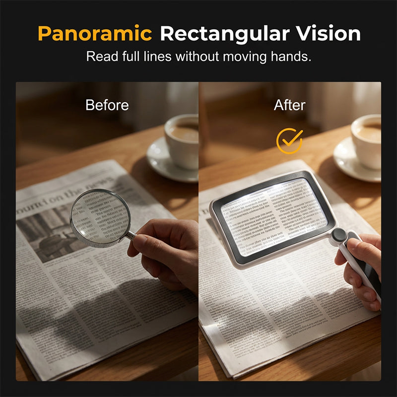 🔥Folding Handheld Magnifying Glass with Light for Reading - Image 3